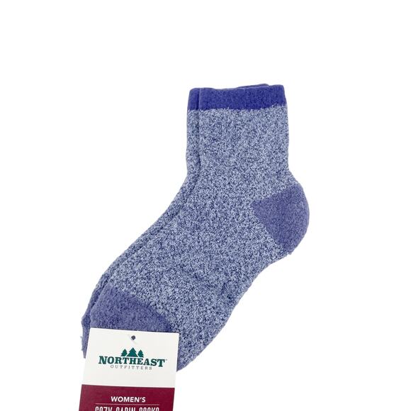 Northeast Outfitters Cozy Cabin Fuzzy Solid Socks Purple Women's Size 5-10 - Picture 1 of 4
